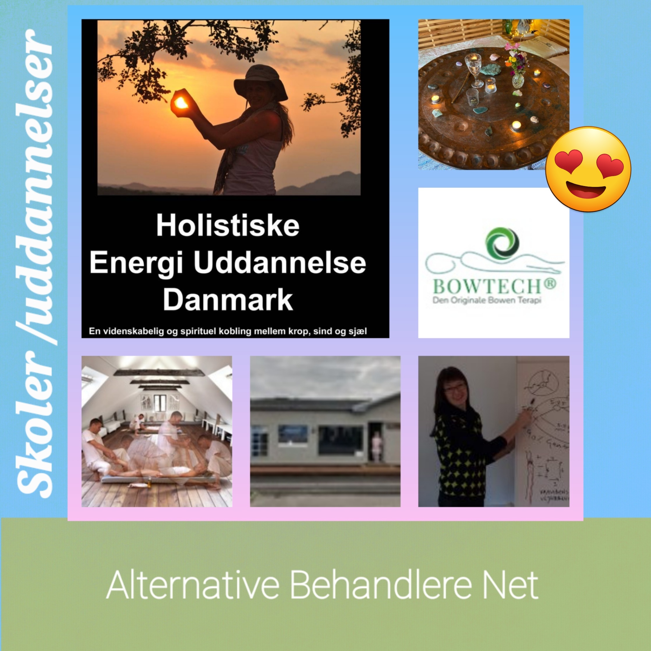 Skole uddannelse holistisk energi uddannelse bowtech tankefelt tanke-felt Munay kvindetemplet center for meditativ bevidsthed healingsmassage
